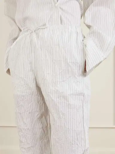 RÓHE Striped Crepon Wide-leg Pants | Thumbnail 5