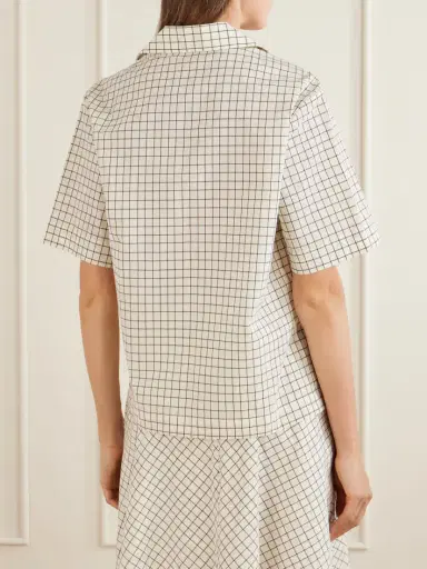 RÓHE Checked Cotton-blend Shirt | Thumbnail 4 RÓHE Checked Cotton-blend Shirt | Thumbnail 4