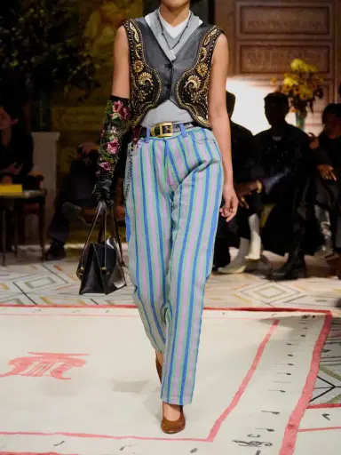 Versace Embellished Leather Vest | Thumbnail 6