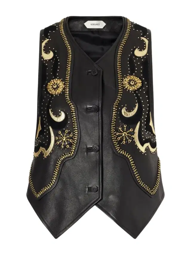 Embellished Leather Vest Embellished Leather Vest