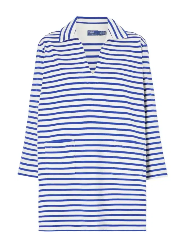 Polo Ralph Lauren Striped Cotton-jersey Mini Dress