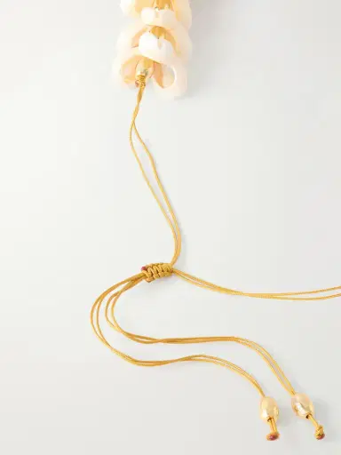 TOHUM Gold-plated, Seashell And Ceramic Necklace | Thumbnail 3 TOHUM Gold-plated, Seashell And Ceramic Necklace | Thumbnail 3