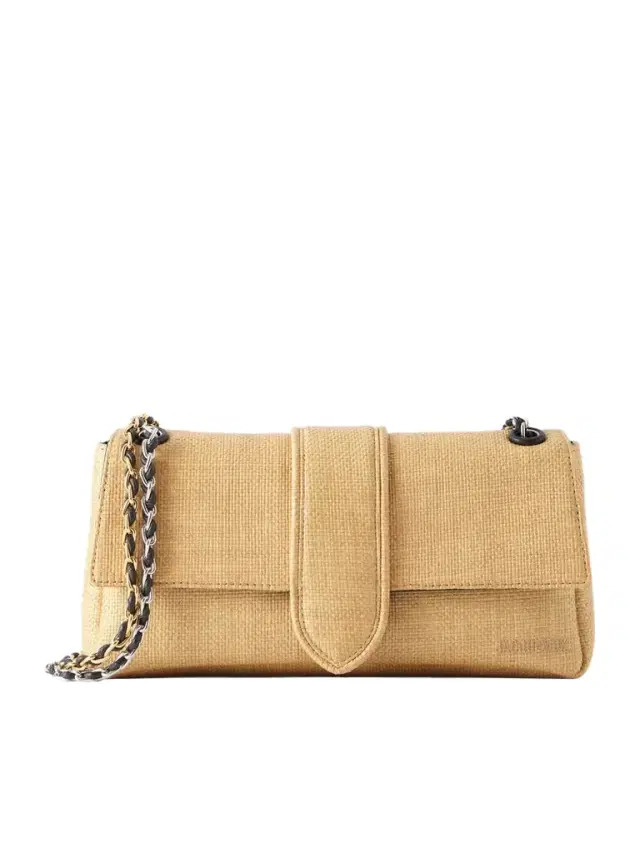 Jacquemus Le Bambino Chaîne Raffia-effect Shoulder Bag