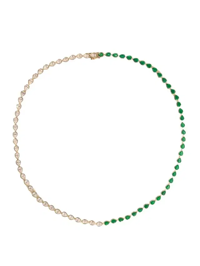 18-karat Gold, Emerald And Diamond Choker