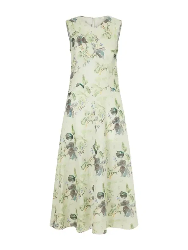 DÔEN Adelana Printed Ramie Midi Dress