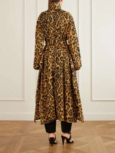 Alaïa Belted Leopard-print Taffeta Trench Coat | Thumbnail 3 Alaïa Belted Leopard-print Taffeta Trench Coat | Thumbnail 3