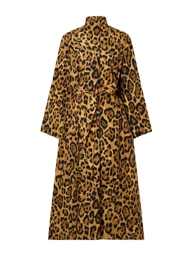 Alaïa Belted Leopard-print Taffeta Trench Coat | Thumbnail 1 Alaïa Belted Leopard-print Taffeta Trench Coat | Thumbnail 1