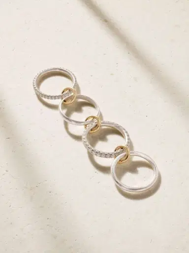 Spinelli Kilcollin Halley Sterling Silver, 18-karat Gold And Diamond Ring | Thumbnail 3