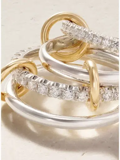 Spinelli Kilcollin Halley Sterling Silver, 18-karat Gold And Diamond Ring | Thumbnail 4