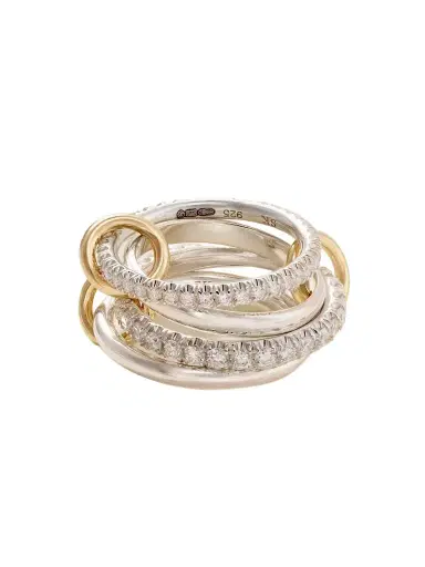 Spinelli Kilcollin Halley Sterling Silver, 18-karat Gold And Diamond Ring | Thumbnail 1
