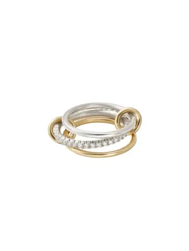 Spinelli Kilcollin Tigris Sterling Silver, 18-karat Gold And Diamond Ring | Thumbnail 1 Spinelli Kilcollin Tigris Sterling Silver, 18-karat Gold And Diamond Ring | Thumbnail 1