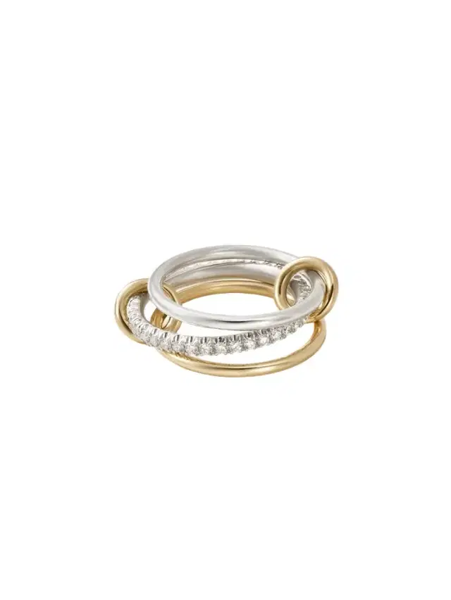 Spinelli Kilcollin Tigris Sterling Silver, 18-karat Gold And Diamond Ring