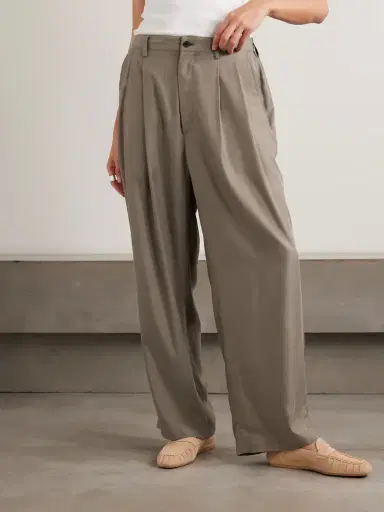 ssstein Pleated Twill Wide-leg Pants | Thumbnail 3 ssstein Pleated Twill Wide-leg Pants | Thumbnail 3