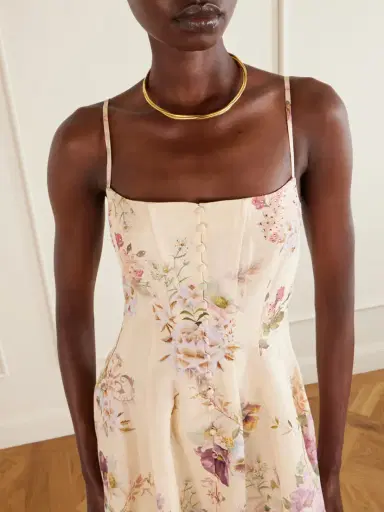 Camilla Crystal-embellished Printed Linen And Silk-blend Midi Dress | Thumbnail 4 Camilla Crystal-embellished Printed Linen And Silk-blend Midi Dress | Thumbnail 4