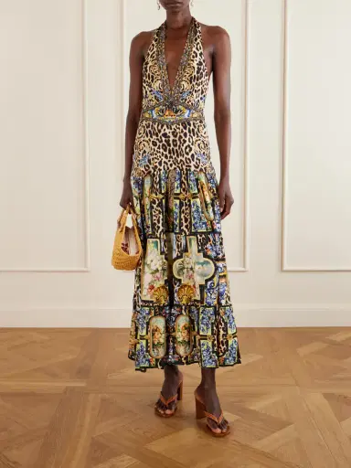 Camilla Tiered Crystal-embellished Printed Jersey Maxi Dress | Thumbnail 2