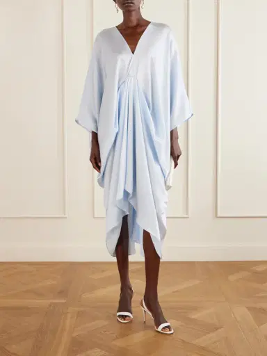 Camilla Draped Silk-satin Kaftan | Thumbnail 2 Camilla Draped Silk-satin Kaftan | Thumbnail 2