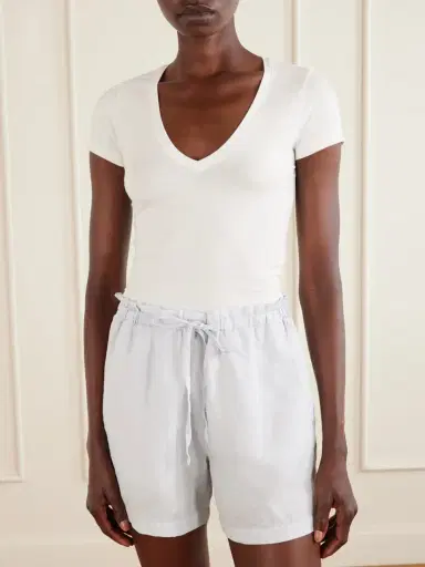 James Perse Cropped Cotton-blend Jersey T-shirt | Thumbnail 3