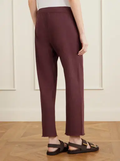 James Perse Cropped Cotton-terry Wide-leg Track Pants | Thumbnail 4 James Perse Cropped Cotton-terry Wide-leg Track Pants | Thumbnail 4