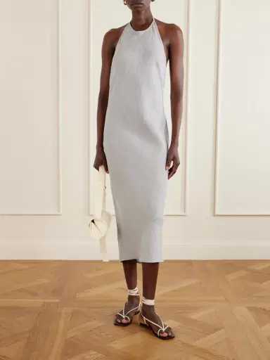 James Perse Linen Midi Dress | Thumbnail 2 James Perse Linen Midi Dress | Thumbnail 2