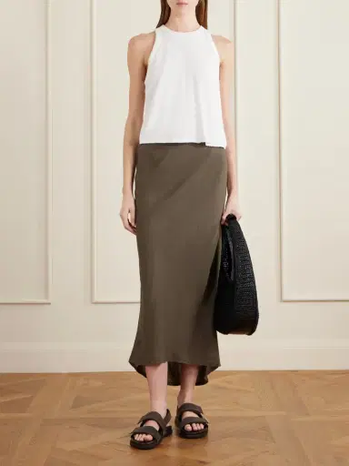 James Perse Linen Midi Skirt | Thumbnail 2 James Perse Linen Midi Skirt | Thumbnail 2