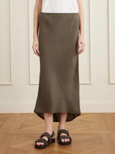 James Perse Linen Midi Skirt | Thumbnail 3 James Perse Linen Midi Skirt | Thumbnail 3