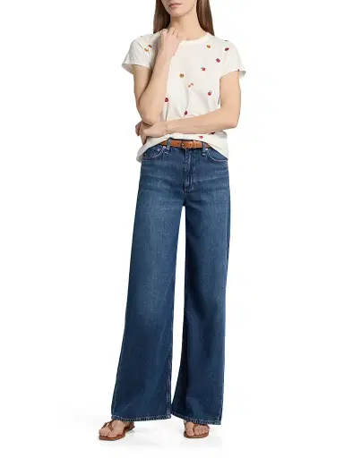 rag & bone Women's Featherweight Sofie Wide-Leg Jeans - Emerson | Thumbnail 2