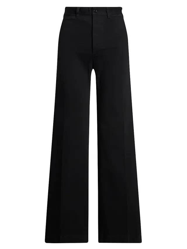 Polo Ralph Lauren Women's Stretch Chino Sailor Pants - Black