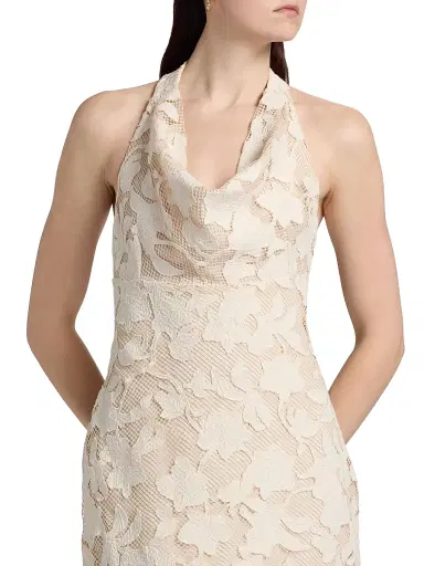Amur Women's Calypso Lace Halter Midi-Dress - Storm Cloud - Size 12 | Thumbnail 6 Amur Women's Calypso Lace Halter Midi-Dress - Storm Cloud - Size 12 | Thumbnail 6