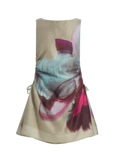 Amur Women's Waverlyn Ruched Minidress - Sage Orchid - Size 10 | Thumbnail 1