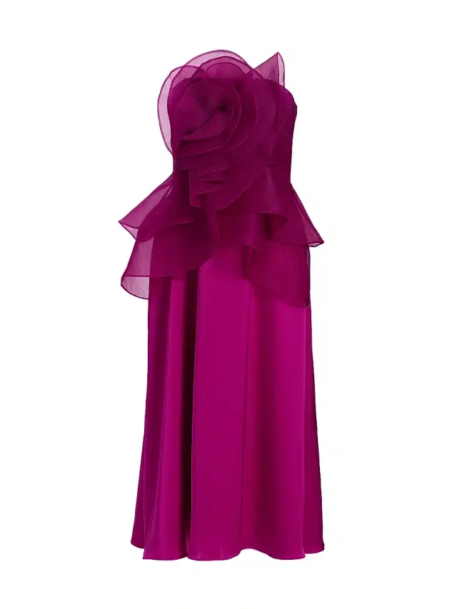 Theia Women's Victoria Draped Rose Cocktail - Sangria