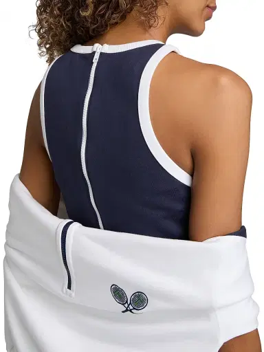 TANYA TAYLOR Women's Coco Piped Tennis Minidress | Thumbnail 6 TANYA TAYLOR Women's Coco Piped Tennis Minidress | Thumbnail 6
