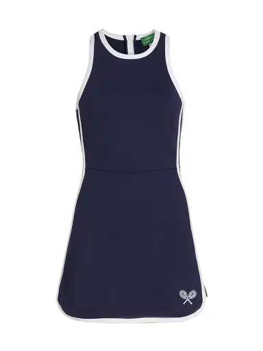 TANYA TAYLOR Women's Coco Piped Tennis Minidress | Thumbnail 1 TANYA TAYLOR Women's Coco Piped Tennis Minidress | Thumbnail 1