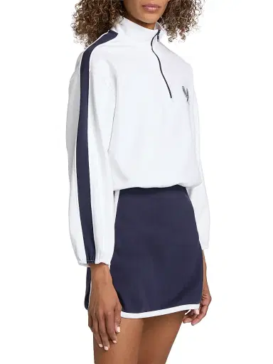 TANYA TAYLOR Women's Maria Terry Quarter-Zip Pullover | Thumbnail 4 TANYA TAYLOR Women's Maria Terry Quarter-Zip Pullover | Thumbnail 4