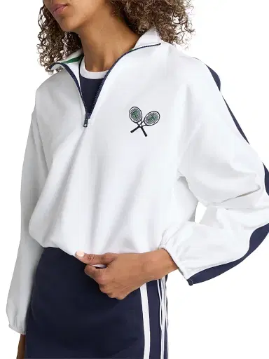 TANYA TAYLOR Women's Maria Terry Quarter-Zip Pullover | Thumbnail 6 TANYA TAYLOR Women's Maria Terry Quarter-Zip Pullover | Thumbnail 6