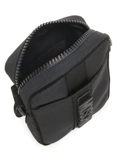 MOSCHINO Men's Logo Hardware Crossbody Bag - Black | Thumbnail 3 MOSCHINO Men's Logo Hardware Crossbody Bag - Black | Thumbnail 3