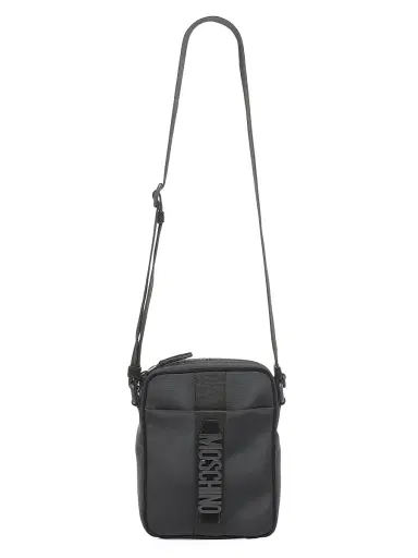 MOSCHINO Men's Logo Hardware Crossbody Bag - Black | Thumbnail 6 MOSCHINO Men's Logo Hardware Crossbody Bag - Black | Thumbnail 6