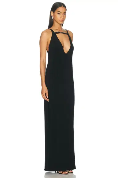 Grace Ling Belted Maxi Pillar Dress | Thumbnail 2
