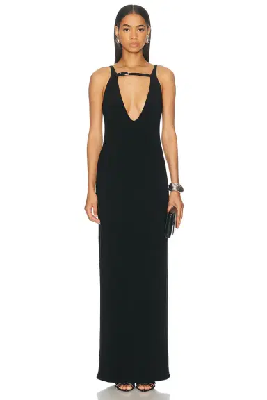 Grace Ling Belted Maxi Pillar Dress | Thumbnail 1