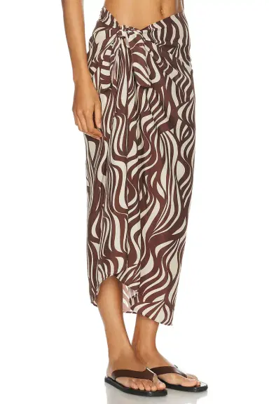 ENZA COSTA Wave Print Sarong | Thumbnail 2