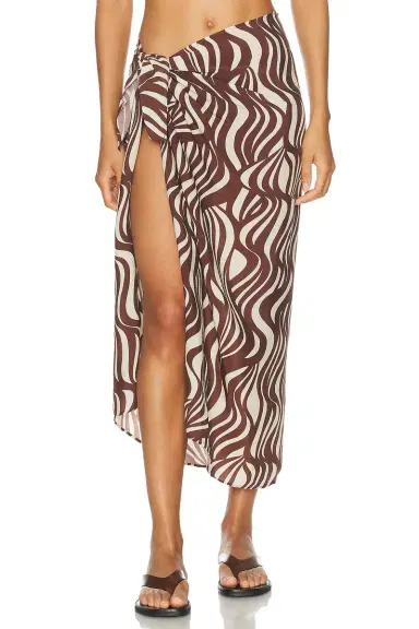 ENZA COSTA Wave Print Sarong | Thumbnail 1