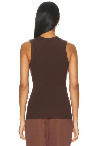 ENZA COSTA Textured Rib Sleeveless U Neck Tank Top | Thumbnail 3 ENZA COSTA Textured Rib Sleeveless U Neck Tank Top | Thumbnail 3