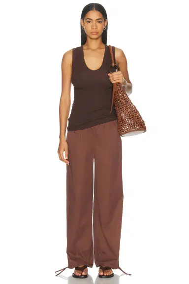 ENZA COSTA Textured Rib Sleeveless U Neck Tank Top | Thumbnail 4 ENZA COSTA Textured Rib Sleeveless U Neck Tank Top | Thumbnail 4