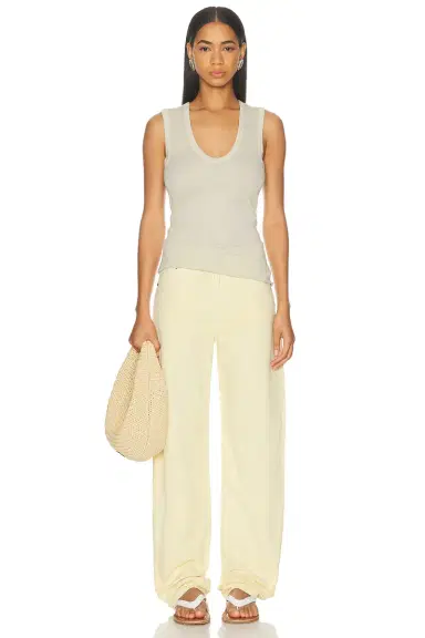 ENZA COSTA Supima Cotton Essential Sleeveless U Neck Tank Top | Thumbnail 4 ENZA COSTA Supima Cotton Essential Sleeveless U Neck Tank Top | Thumbnail 4