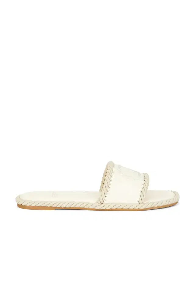 Valentino Garavani V Logo Torchon Slide Espadrilles