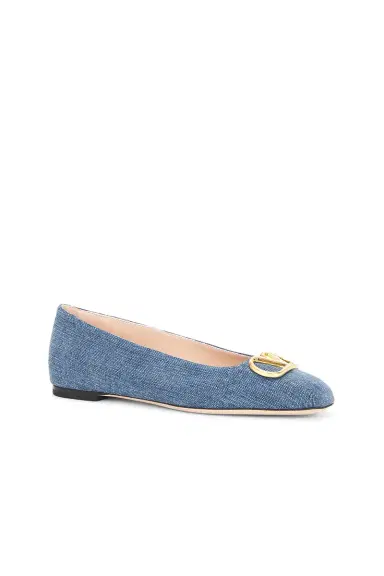 Valentino Garavani V Logo Signature Ballet Flat | Thumbnail 2 Valentino Garavani V Logo Signature Ballet Flat | Thumbnail 2