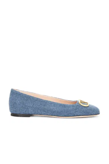 Valentino Garavani V Logo Signature Ballet Flat | Thumbnail 1 Valentino Garavani V Logo Signature Ballet Flat | Thumbnail 1