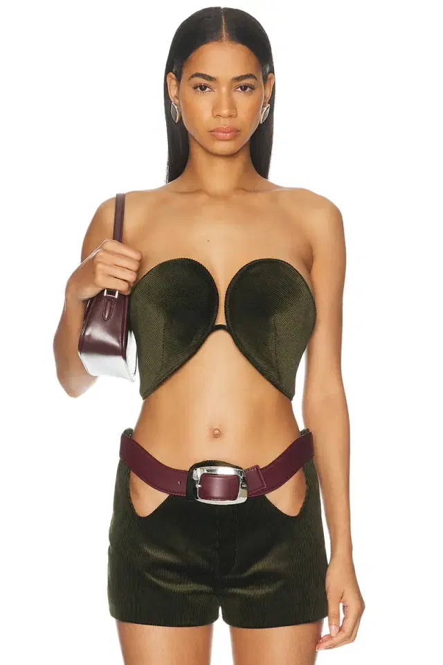 Jean Paul Gaultier Corduroy Bra Top