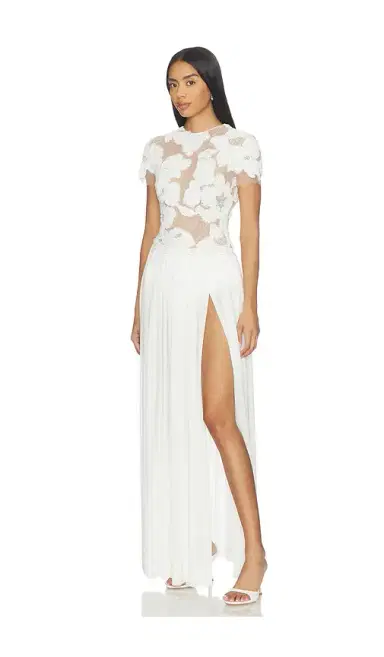 Nadine Merabi Sloane White Dress | Thumbnail 2 Nadine Merabi Sloane White Dress | Thumbnail 2
