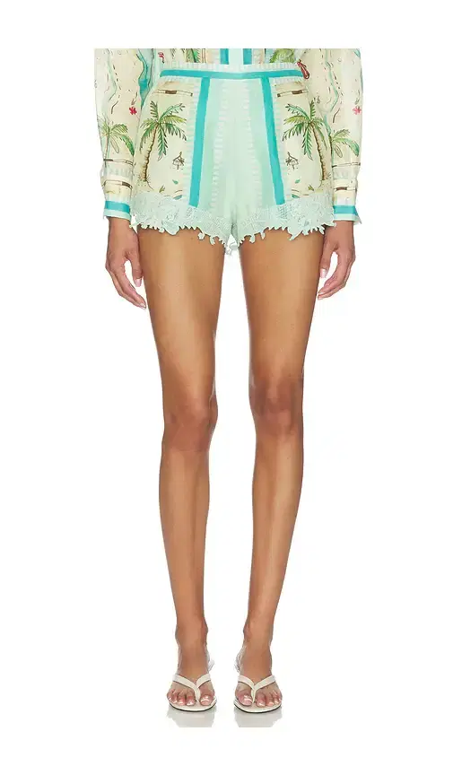 Falguni Shane Peacock Tropical Glimpse Shorts