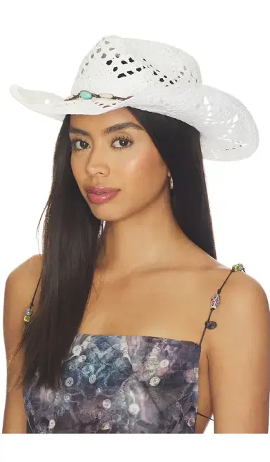 8 Other Reasons Woven Cowboy Hat With Beaded Band Detail | Thumbnail 1